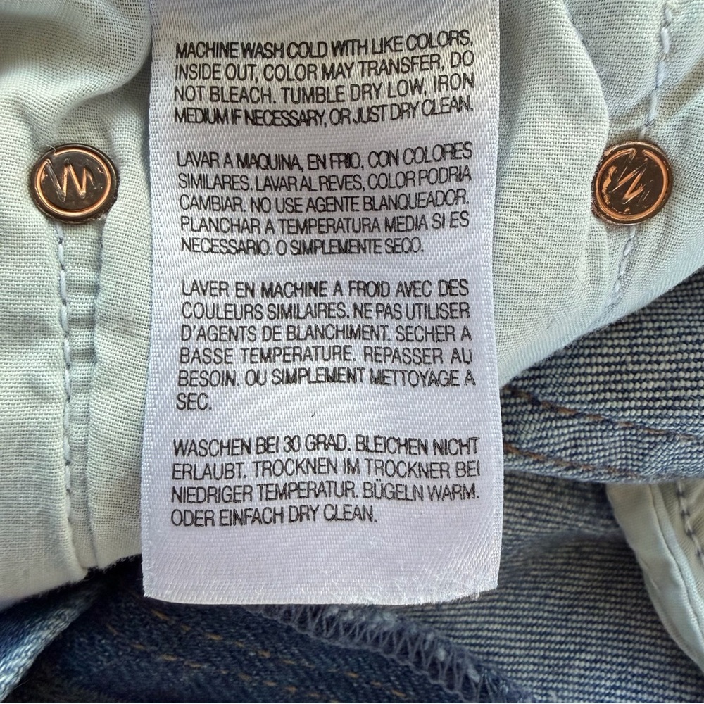 MOTHER‎ Looker Crop High Waist Skinny Jeans 26 Snipping Stones - Picture 12 of 13